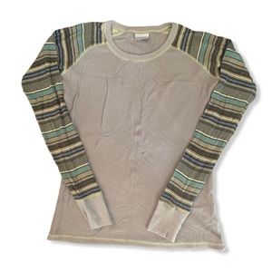 Columbia Womens Thermal Henley Shirt Large